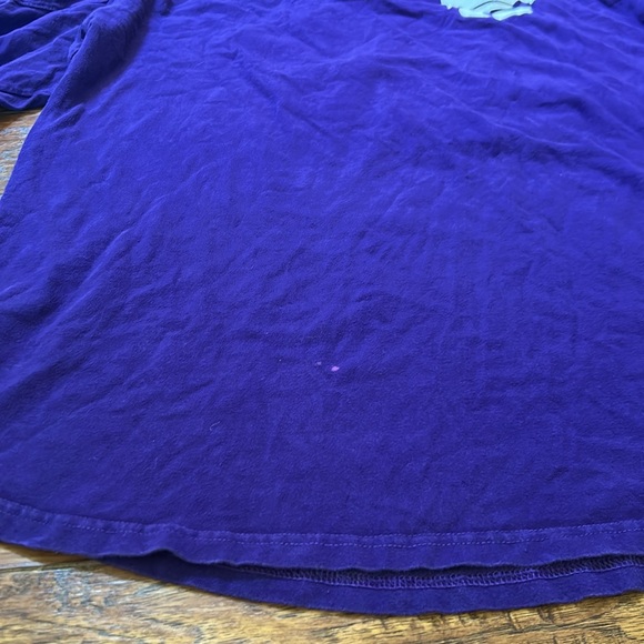 Kansas state Purple Long Sleeve Shirt with Logo -some stains - Picture 4 of 8